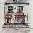 My project for course: Urban Sketching: Create Expressive Cityscapes. Un proyecto de Pintura, Bocetado, Dibujo, Pintura a la acuarela, Sketchbook e Ilustración con tinta de eleanor_dare - 22.08.2024