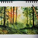 Mi proyecto del curso: Paisajes de ensueño con acuarela: plasma la luz. Een project van Aquarelschilderen van maria miranda - 23.08.2024