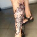 My project for course: Blackwork Tattoo Techniques with Fine Lines . % Yelyzaveta Bohdan tarafından hazırlanan Dövme Tasarımı projesi - 08.17.2024