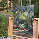 Forest pleinair painting. Painting, and Oil Painting project by Yo Rühmer - 08.23.2024