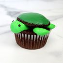 Turtle Cupcake. Baking, Design, and Video project by Lindsey Katon - 08.23.2024