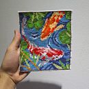 Meu projeto do curso: Ponto-cruz moderno com efeito fotográfico. Un progetto di Ricamo, Fiber Art e Textile Design di gabevino - 25.08.2024