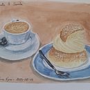 My project for course:  Flavorful Food Illustration with Watercolor. Projekt z dziedziny Trad, c, jna ilustracja,  Sztuki piękne,  Malarstwo i Malowanie akwarelą użytkownika elenueyre - 25.08.2024