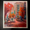 My project for course: Gouache Painting of Urban Landscapes. Un progetto di Illustrazione tradizionale, Pittura e Pittura gouache di Oliwia Górska - 26.08.2024