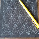 My project for course: Introduction to Japanese Sashiko Stitching. Un projet de Broderie, Art textile, DIY, Upc, cling , et Design textile de Florie LAVALLEE-LEVEDER - 27.08.2024