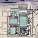Mi proyecto del curso: Ilustración urbana con técnicas de entintado. Un proyecto de Bocetado, Dibujo, Ilustración arquitectónica, Sketchbook e Ilustración con tinta de claudiamoreno15 - 28.08.2024