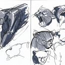 Sketches del zoológico. Traditional illustration, Animation, Character Design, Sketching, and Drawing project by Diego & Sebastian Ramírez Jacinto - 08.28.2024