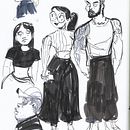 Marker sketches . Character Design, Drawing, Sketchbook, and Sketching project by Diego & Sebastian Ramírez Jacinto - 08.28.2024