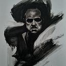 Mi proyecto del curso: Retrato monocromático expresivo al óleo. Un progetto di Belle arti, Pittura, Disegno di ritratti e Pittura ad olio di Edwin Gonzalez - 21.08.2024