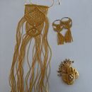 Mi proyecto del curso: Joyería en macramé. Projekt z dziedziny Craft, Projektowanie biżuterii,  Tkactwo, Makrama, Wzornictwo tekst i liów użytkownika Mercedes Cuevas - 29.08.2024