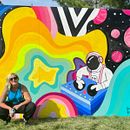 Breakaway Music Festival Live Painting Mural . Arte urbana, Pintura, Eventos, Direção de arte e Ilustração digital projeto de Meg Wagler - 29.08.2024