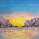 My project for course: Landscapes with Oil Pastels and Crayons: Playing with Light. Un proyecto de Ilustración tradicional, Bellas Artes, Dibujo a lápiz, Dibujo y Dibujo artístico de Christian Pierini - 30.08.2024