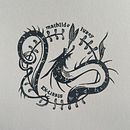 Mon projet du cours : Création de tampons composés de typographie et d'images. Un progetto di Illustrazione tradizionale, Artigianato, Belle arti, Tipografia, Stampa e Incisione di mathilde_luxey - 31.08.2024