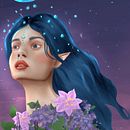 Mi proyecto del curso: Retratos digitales de fantasía con Photoshop . Un proyecto de Ilustración tradicional, Dibujo, Ilustración digital, Dibujo de Retrato, Dibujo digital y Pintura digital de monibeata - 29.08.2024