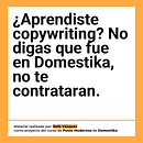 Mi proyecto del curso: Copywriting para copywriters. Projekt z dziedziny  Reklama, Komunikacja, Cop, writing, Stor i telling użytkownika Rafael Vazquez - 04.09.2024