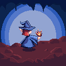 Pixel art ilustración maga, diseño de personaje y fondo Ein Projekt aus dem Bereich Pixel Art von Patricia Lorenzo Cortegoso - 04.09.2024