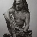 My project for course: Realistic Human Figure Drawing. Un projet de Beaux Arts, Esquisse , Dessin, Dessin au cra, on, Dessin anatomique, Dessin réaliste et Illustration traditionnelle de Ganna Brezhnieva - 04.09.2024