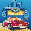 Cartel RALLYE TURÍSTIC 2024 AUTOMÓVIL CLUB D'ANDORRA . Vector Illustration, Traditional illustration, Poster Design, Advertising, Art Direction, Editorial Design, Digital Illustration, and Concept Art project by Juanma García Escobar - 09.04.2024