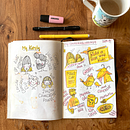 My project for course: Illustrated Life Journal: A Daily Mindful Practice. Un projet de Beaux Arts, Esquisse , Créativité, Dessin , et Carnet de croquis de lozanoaude - 12.09.2024