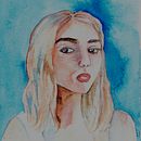 Mi proyecto del curso: Retrato artístico en acuarela. Fine Arts, Portrait Drawing, Painting, and Watercolor Painting project by Mildrette Lilian Davey Olórtegui - 09.17.2024