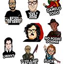 Stickers Spi. Projekt z dziedziny Grafika wektorowa użytkownika Luis Villegas - 19.09.2024