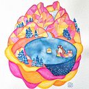 My project for course: Watercolor Techniques for Dreamlike Illustrations. Un proyecto de Dibujo, Ilustración editorial, Ilustración tradicional y Pintura a la acuarela de Claudia Colombo - 22.09.2024