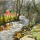 My project for course: Painting Realistic Watercolor Landscapes . Ilustrasi Naturalistik, Lukisan, Membuat sketsa, Lukisan Cat Air, Dan Seni Rupa proyek oleh baldev_raj - 09.23.2024