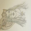 Sketch of Rhaenyra and her dragon, Syrax. Un progetto di Bozzetti, Disegno a matita e Disegno con matite colorate di alistaurus684 - 10.07.2024