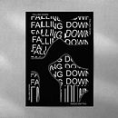  Typography Posters FALLING DOWN. Design, Design gráfico, Tipografia, e Design de cartaz projeto de jagodaben - 24.09.2024