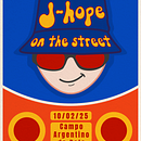 Mi proyecto del curso: Diseño de pósteres creativos para eventos // Jhope on the street. Creativit, Design, Digital Design, Graphic Design, Poster Design, T, pograph, Vector Illustration, and Lettering project by Irina Guadalupe Delgado - 09.23.2024