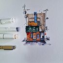 Il mio progetto del corso: Disegno architettonico espressivo con pennarelli colorati. Un proyecto de Ilustración arquitectónica, Dibujo, Ilustración con tinta, Sketchbook y Bocetado de ilaria_mi - 25.09.2024