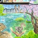 My project for course: Watercolor Travel Journal. Traditional illustration, Architectural Illustration, Watercolor Painting, and Sketchbook project by Sevgi Merve Aksu - 09.25.2024
