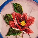 Il mio progetto del corso: Ricamo freestyle su tulle per principianti. Un progetto di Design di accessori, Illustrazione botanica, Ricamo e Textile Design di dibernardoanna - 25.09.2024