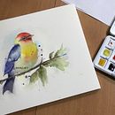 Mi proyecto del curso: Acuarela artística para ilustración de aves. Traditional illustration, Watercolor Painting, Realistic Drawing, and Naturalistic Illustration project by Maria Cat - 09.30.2024