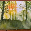 My project for course: Dreamy Watercolor Landscapes: Paint with Light Ein Projekt aus dem Bereich Malerei und Aquarellmalerei von hanna_strzechowska - 01.10.2024