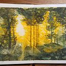 Mein Abschlussprojekt für den Kurs: Verträumte Aquarell-Landschaften: Halte Licht fest. Un proyecto de Pintura y Pintura a la acuarela de Kerstin - 01.10.2024