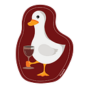 Wine goose. Een project van Traditionele illustratie van cylvix - 03.10.2024