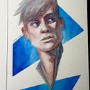 My project for course: Artistic Portrait with Watercolors. Artes plásticas, Desenho de retrato, Pintura, e Pintura em aquarela projeto de Petra Nikolic - 06.10.2024