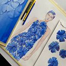 My project for course: Creative Fashion Illustration Techniques. Colagem e Ilustração tradicional projeto de Sandra Joachim - 06.10.2024