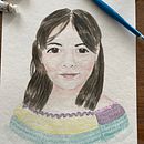 Mi proyecto del curso: Retratos estilizados en acuarela Ein Projekt aus dem Bereich Traditionelle Illustration, Malerei, Porträtzeichnung und Aquarellmalerei von flores.ruth - 06.10.2024