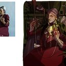 The Witch of the Woods - Concept Art: Character Design & Worldbuilding. Projekt z dziedziny Projektowanie postaci, Concept art, R, sunek c, frow, Ilustracja c, frowa, Malarstwo c, frowe, Trad, c i jna ilustracja użytkownika Kalina Aleksandrova - 25.09.2024