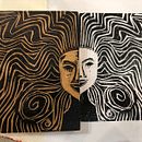 Meu projeto do curso: Retratos em xilogravura. Un projet de Artisanat, Gravure, Beaux Arts, Illustration traditionnelle, Dessin de portrait, Estampe et Illustration à l'encre de Eugenie Neri - 07.10.2024