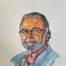 Mon projet du cours : Portrait artistique à l’aquarelle. Een project van  Beeldende kunst,  Portrettekening, Schilderij y Aquarelschilderen van Alain Deschamps dit Desal - 09.10.2024