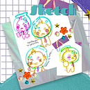 Mi proyecto del curso: Creación de personajes kawaii en 3D con Blender. 3D Modeling, Character Design, Digital Illustration, Traditional illustration, and Manga project by Amairany Mendoza Pale - 10.11.2024
