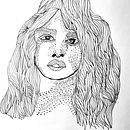 My project for course: Ink Portraits with Lines and Dots. Un progetto di Disegno, Disegno anatomico, Illustrazione con inchiostro, Disegno a matita e Disegno realistico di skylar756 - 09.10.2024