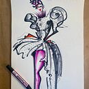 Il mio progetto del corso: Fashion illustration con tecniche miste. Un proyecto de Collage, Diseño de moda, Ilustración de moda					 e Ilustración tradicional de Ilaria Parente - 11.10.2024