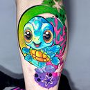 Mi proyecto del curso: Tatuaje artístico full color. Digital Drawing, Digital Illustration, Drawing, Traditional illustration, and Tattoo Design project by andreacuartasart - 10.17.2024