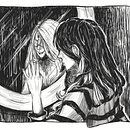 Me and my Monster Through the Mirror. Un progetto di Illustrazione digitale di Evi Chanioti - 19.10.2024