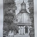 My project for course: Urban Illustration with Inking Techniques Ein Projekt aus dem Bereich Skizzenentwurf, Zeichnung, Architektonische Illustration, Sketchbook und Illustration mit Tinte von chrismandiville - 21.10.2024