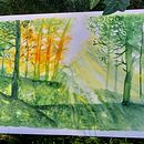 My project for course: Dreamy Watercolor Landscapes: Paint with Light. Un projet de Peinture , et Aquarelle de Ana Kodarin - 22.10.2024